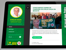 Sitio Web Candidato al Senado Evelio Daza - www.eveliodaza.com